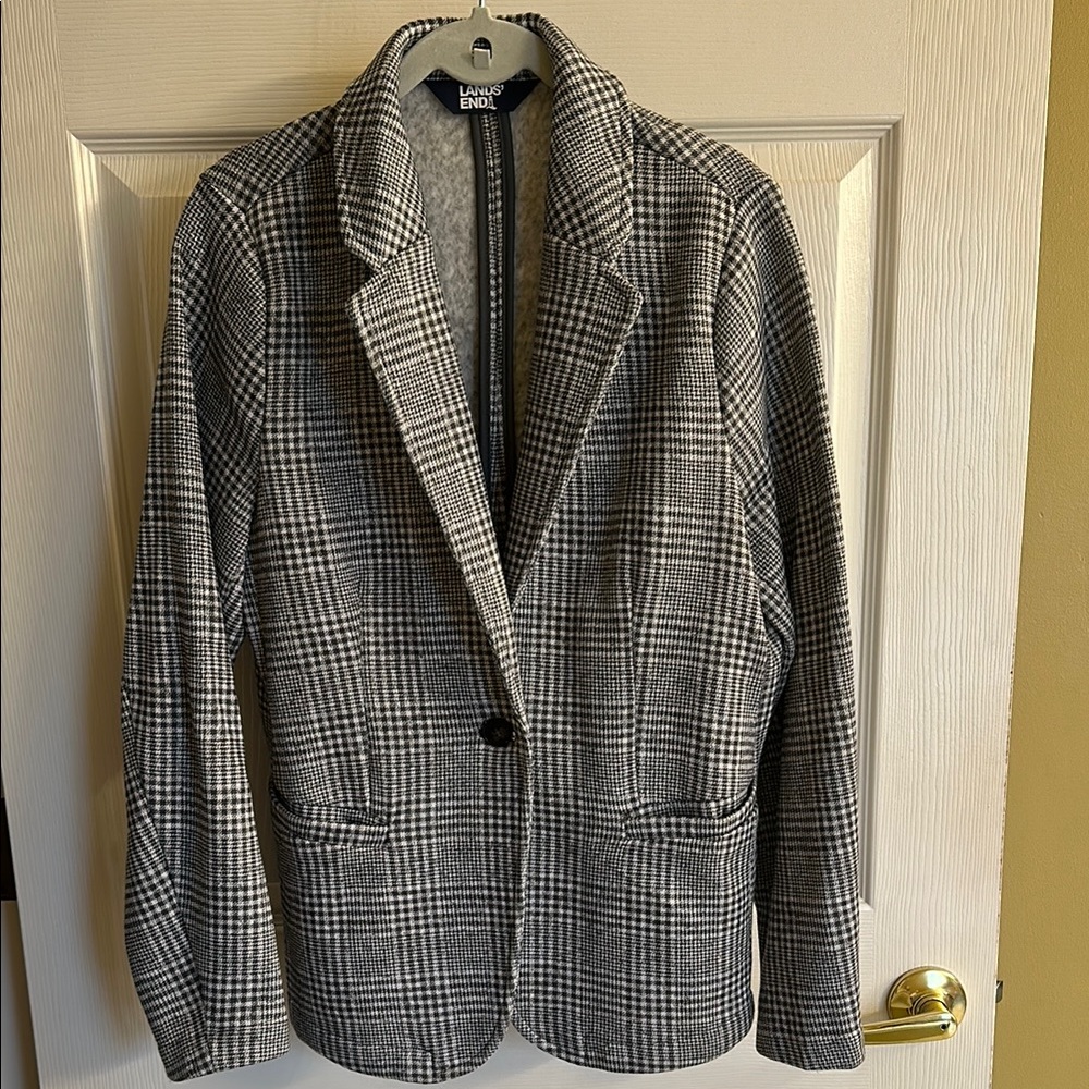 Lands' End Classic Checkered Blazer